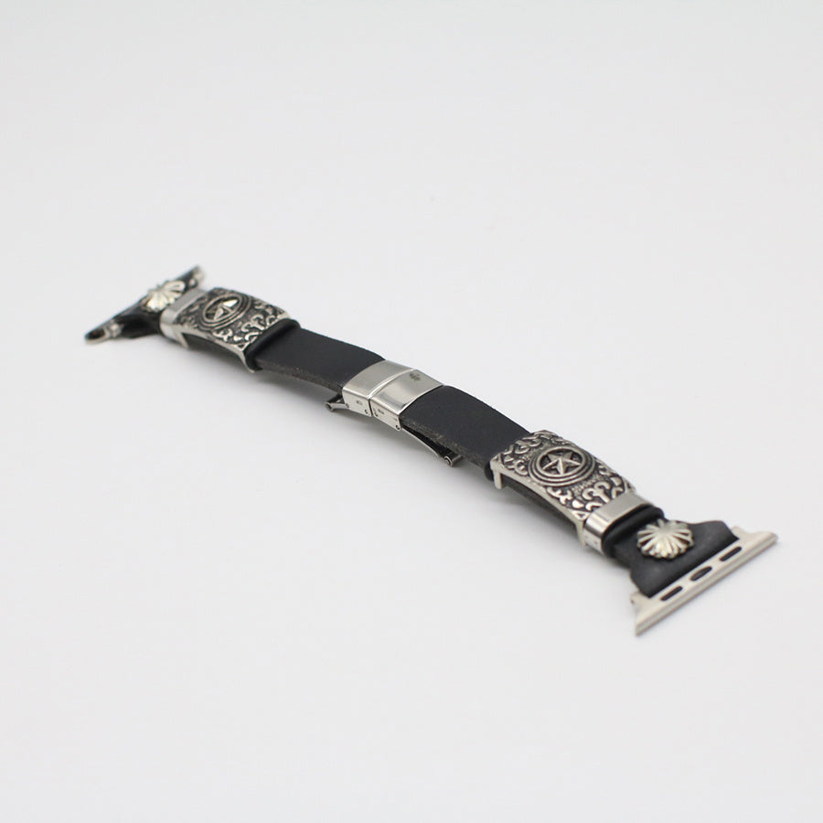 Retro Embossed Watch Band – Leather Bracelet Strap for Apple Watch