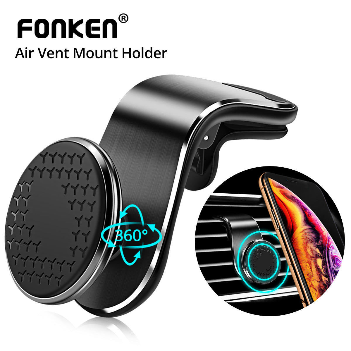 Magnetic Car Phone Holder – Ultra Compact & Secure Grip