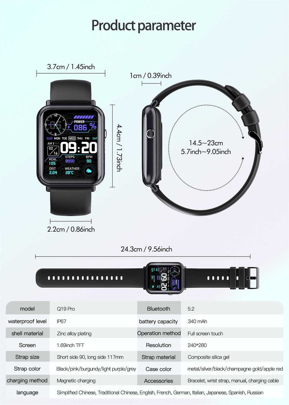 Smart Health Watch – Waterproof, Elegant & Accurate