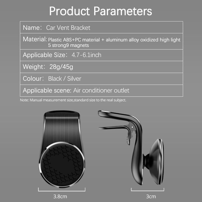 Magnetic Car Phone Holder – Ultra Compact & Secure Grip