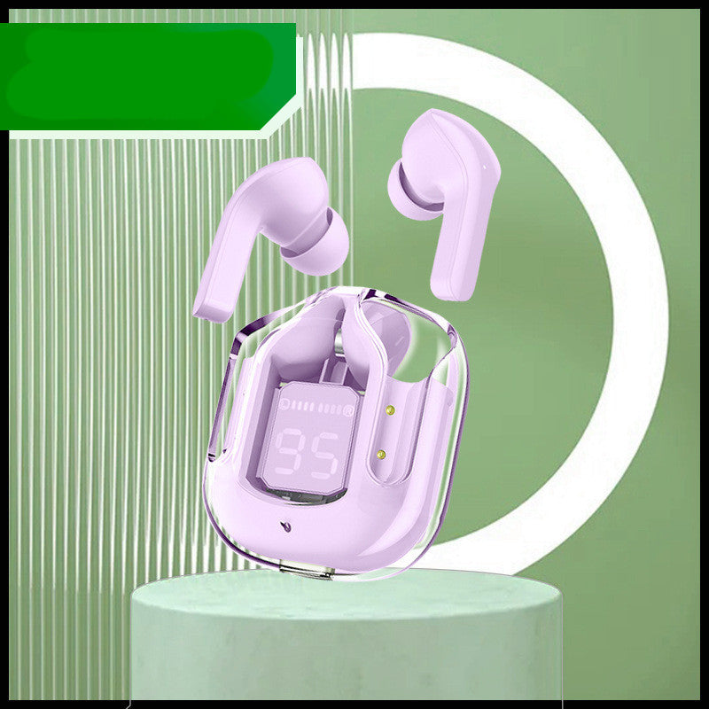 GlowBuds™ Transparent Wireless Earbuds with Digital Display – Sport Edition