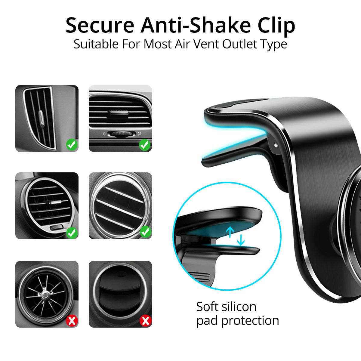 Magnetic Car Phone Holder – Ultra Compact & Secure Grip