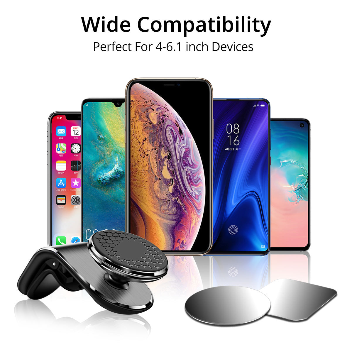 Magnetic Car Phone Holder – Ultra Compact & Secure Grip