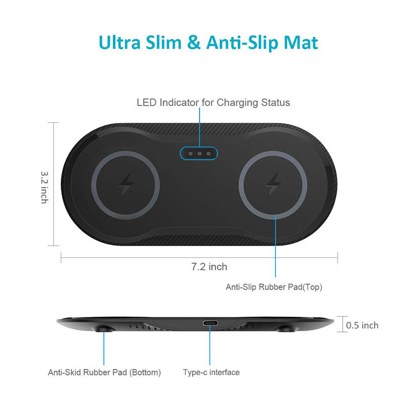 Dual Wireless Charger – Power Up Two Devices at Once