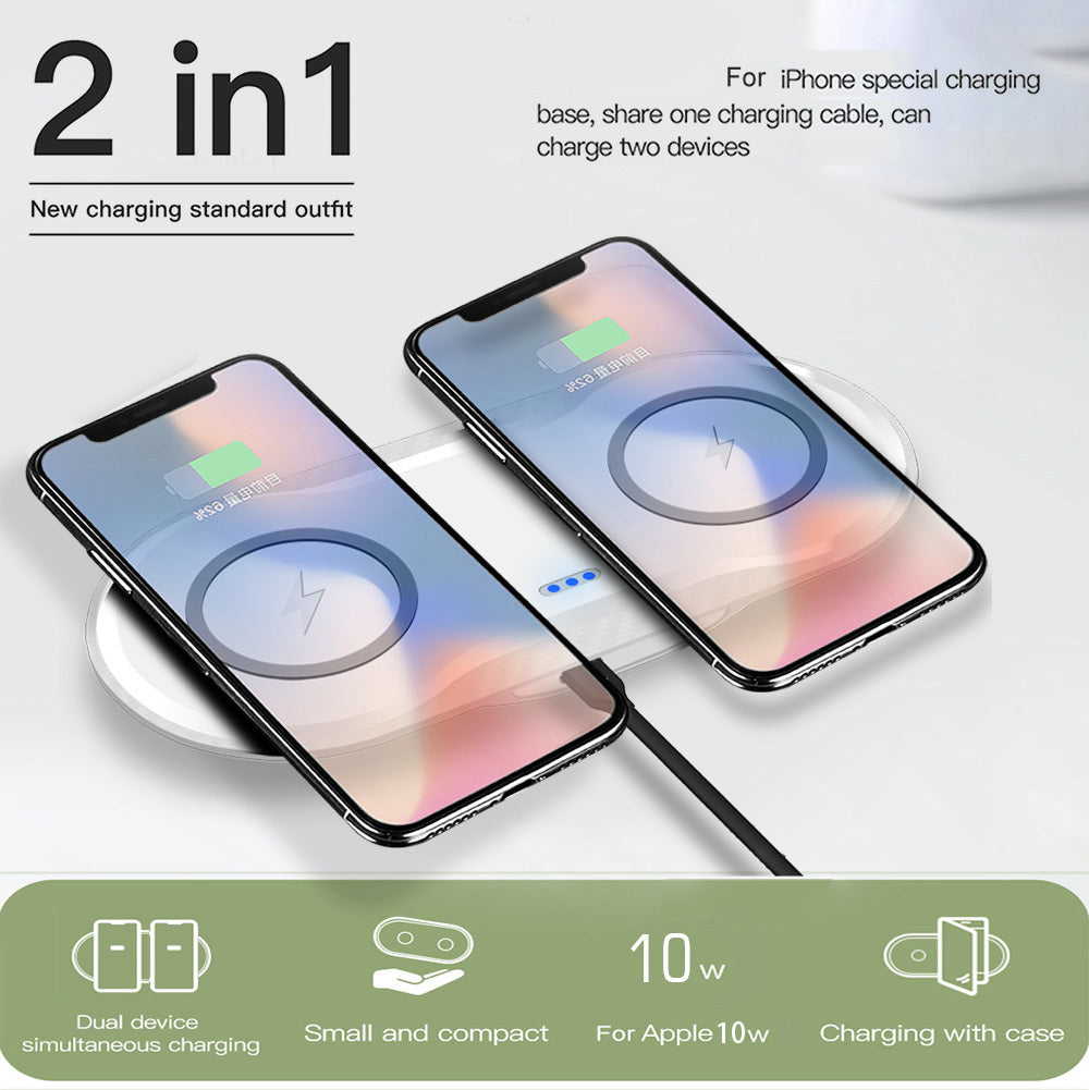 Dual Wireless Charger – Power Up Two Devices at Once