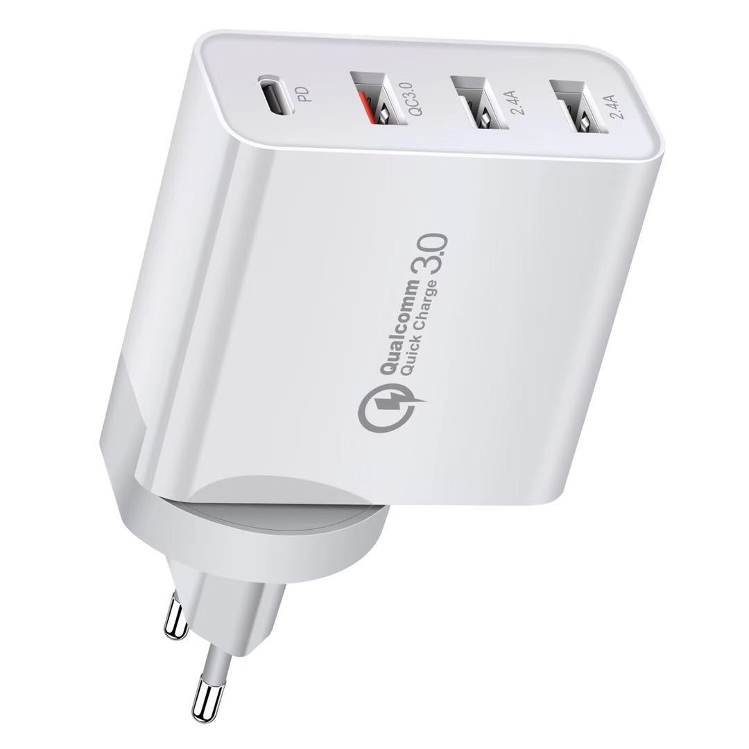 PowerMax™ 48W | Triple Port Fast Charger (PD + QC 3.0 + USB)