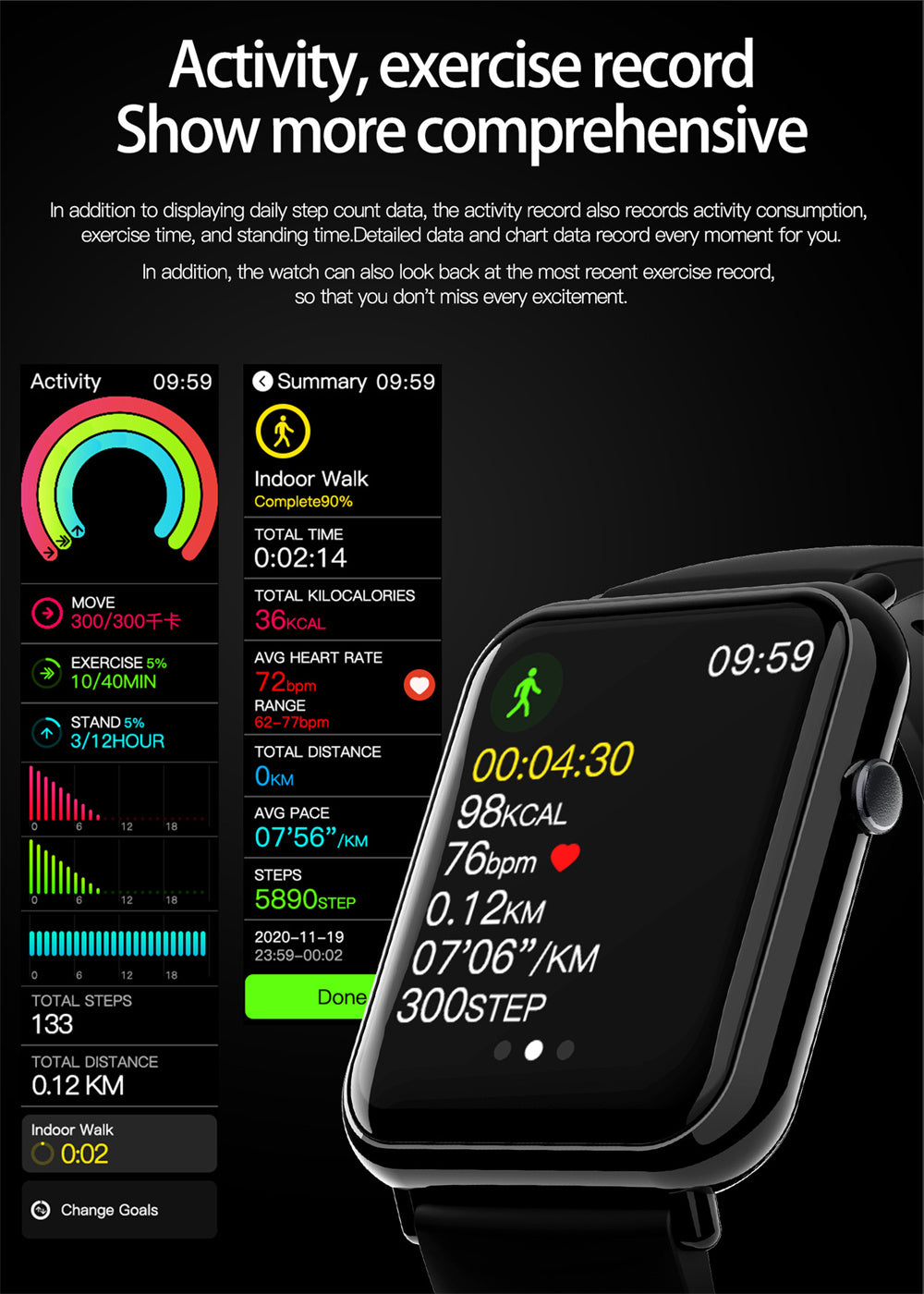 Smart Health Watch – Waterproof, Elegant & Accurate