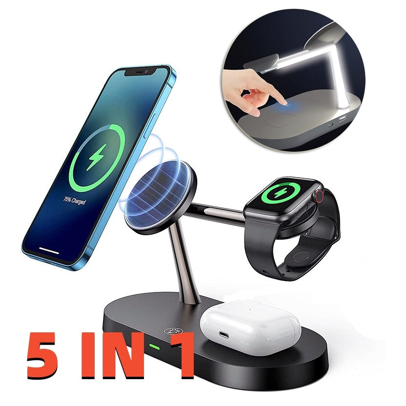 5-in-1 Magnetic Wireless Charging Station – The Ultimate All-in-One Power Hub