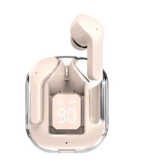 GlowBuds™ Transparent Wireless Earbuds with Digital Display – Sport Edition