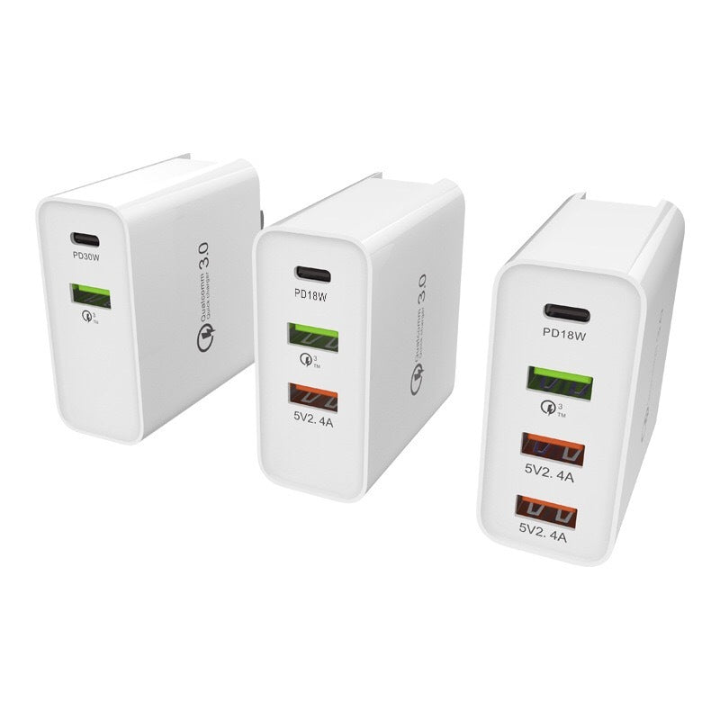 PowerMax™ 48W | Triple Port Fast Charger (PD + QC 3.0 + USB)