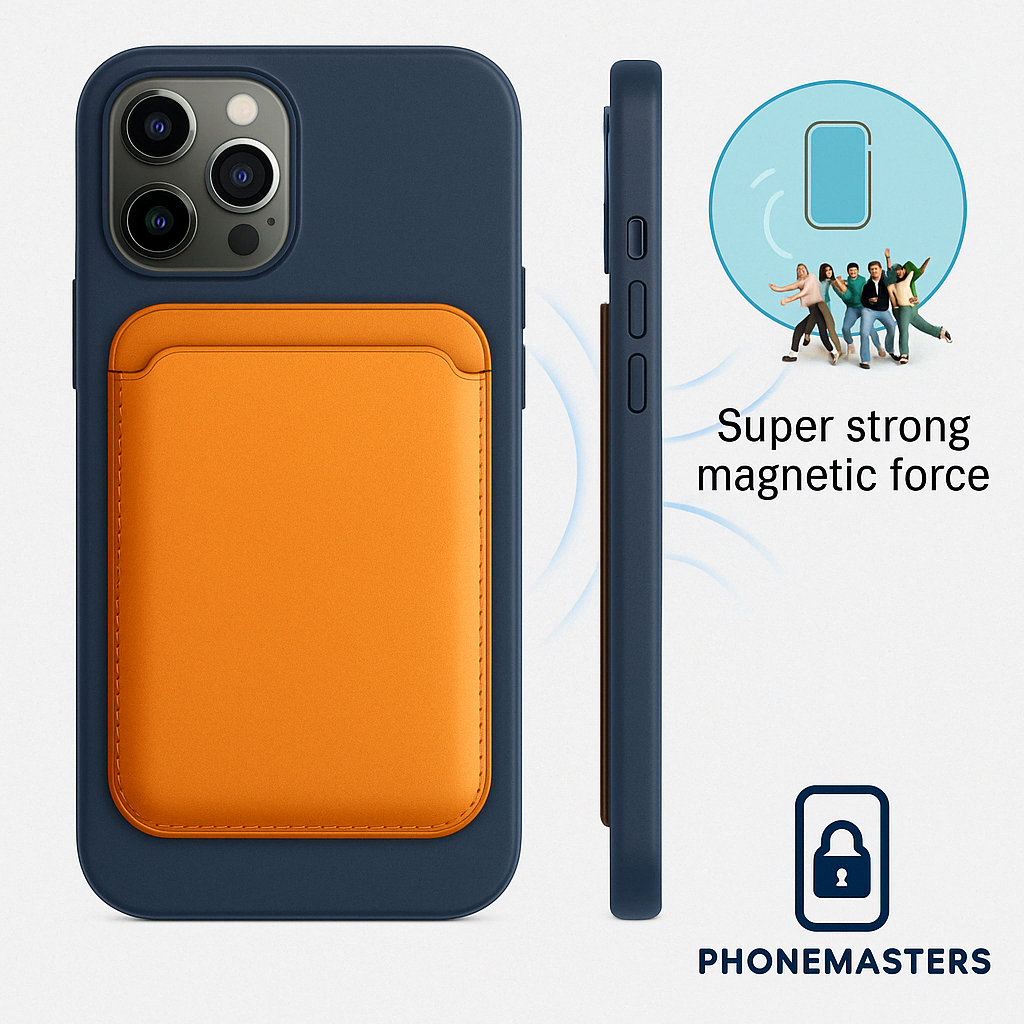 MagSafe Leather Wallet – Magnetic Card Holder for iPhone 14/13/12 Series