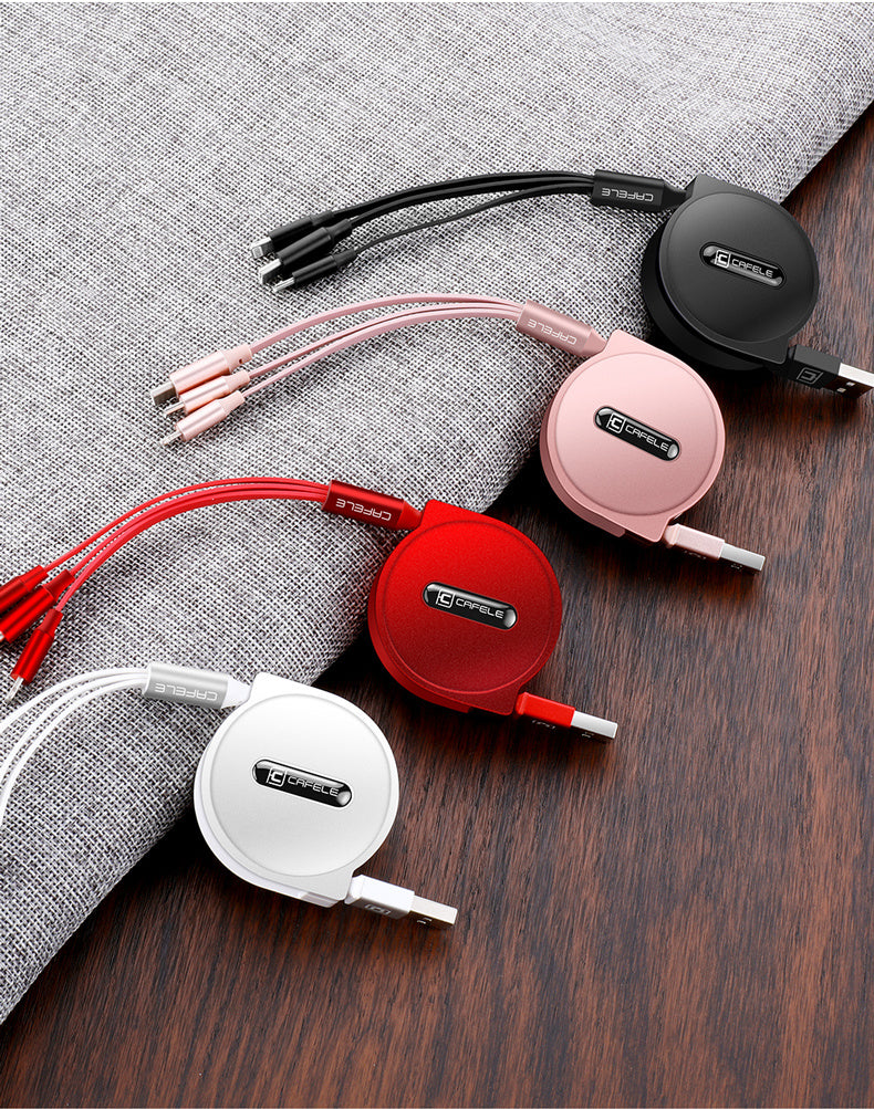 3-in-1 Telescopic Charging Cable – Fast & Convenient Power for All Your Devices