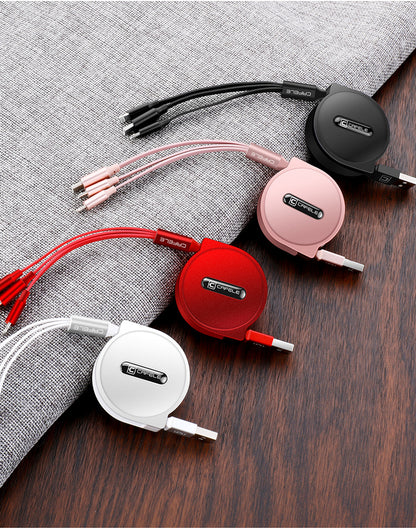 3-in-1 Telescopic Charging Cable – Fast & Convenient Power for All Your Devices
