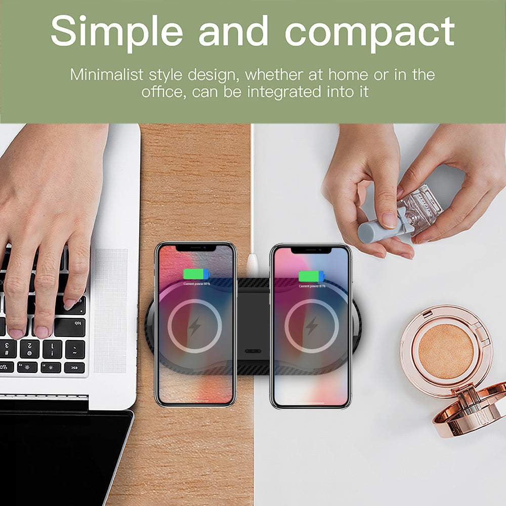 Dual Wireless Charger – Power Up Two Devices at Once