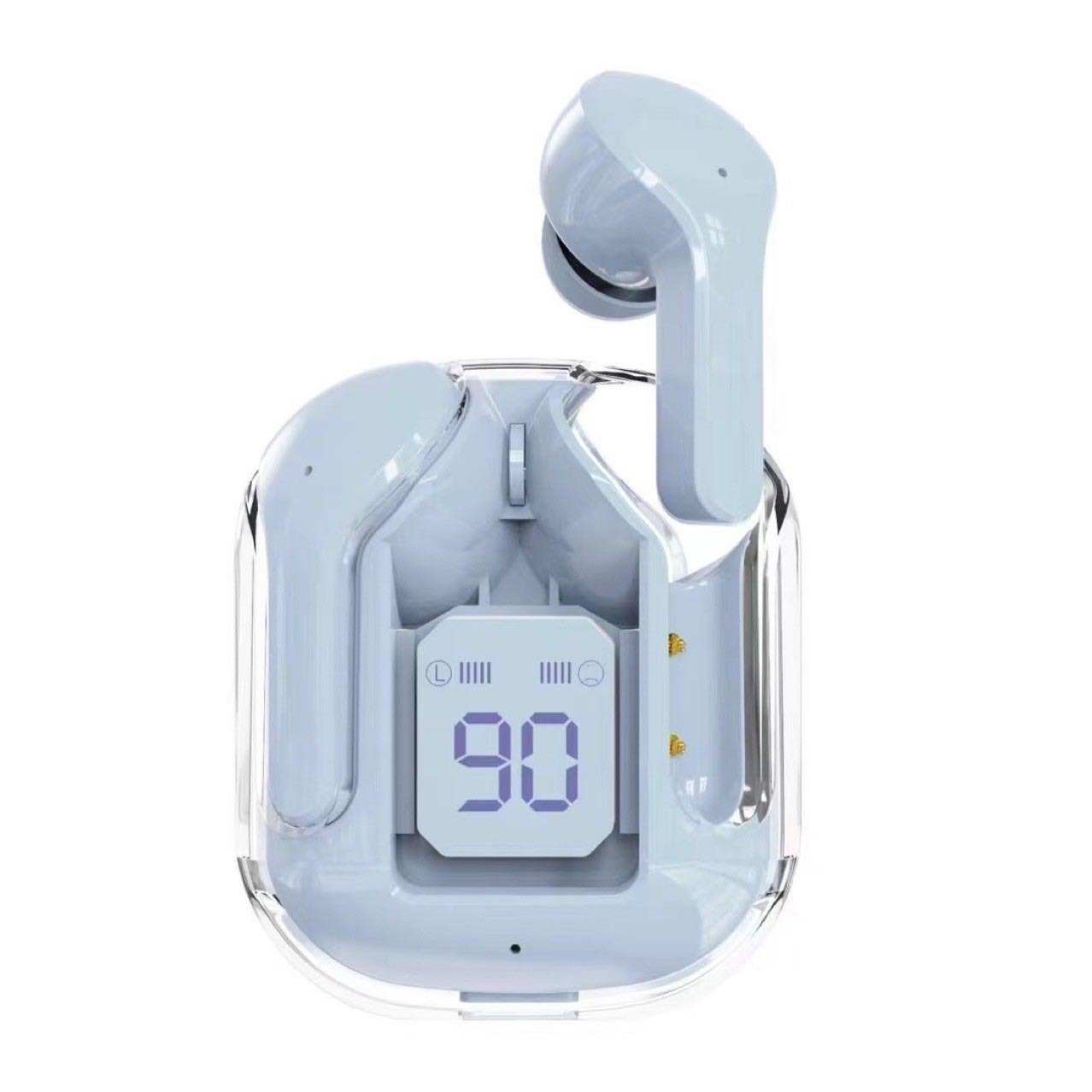 GlowBuds™ Transparent Wireless Earbuds with Digital Display – Sport Edition