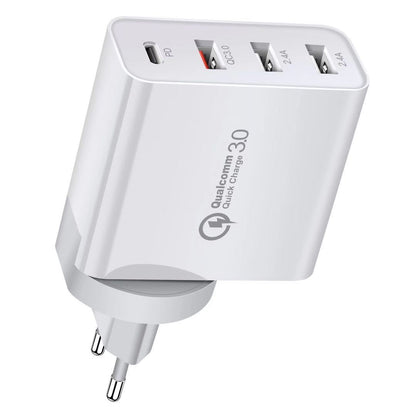 PowerMax™ 48W | Triple Port Fast Charger (PD + QC 3.0 + USB)